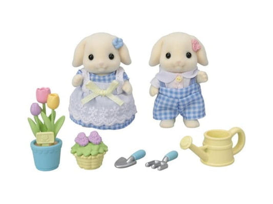 Calico Critters: Blossoming Garden Set (Flora Rabbit Siblings)