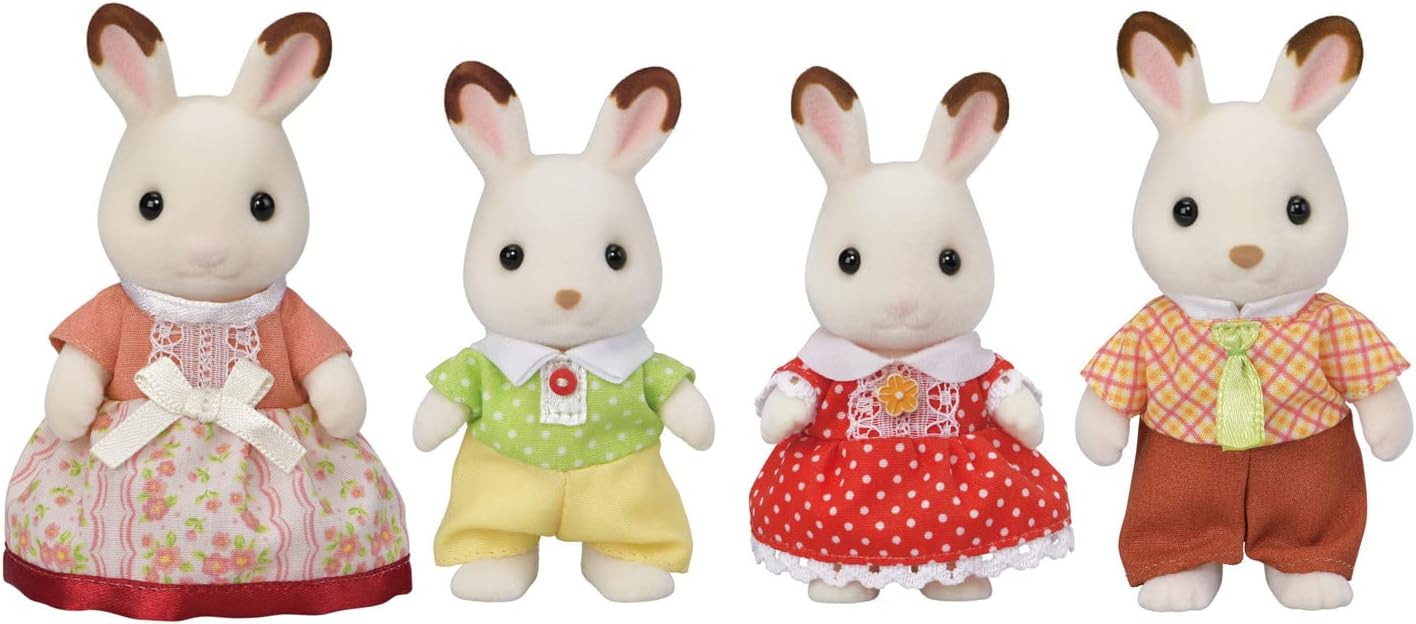 Calico Critters: Chocolate Rabbit Family