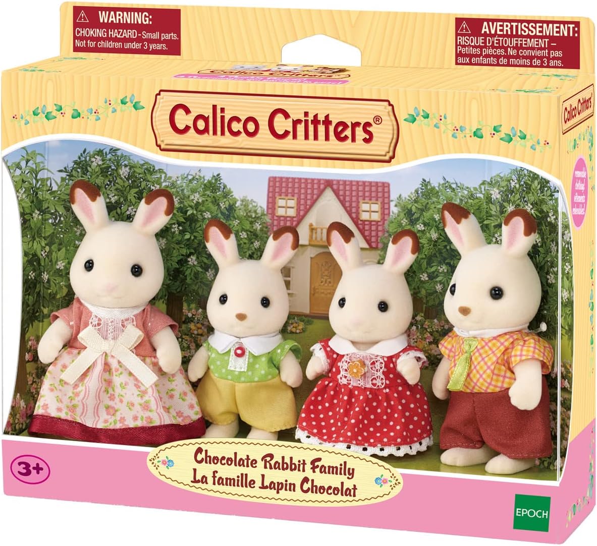 Calico Critters: Chocolate Rabbit Family