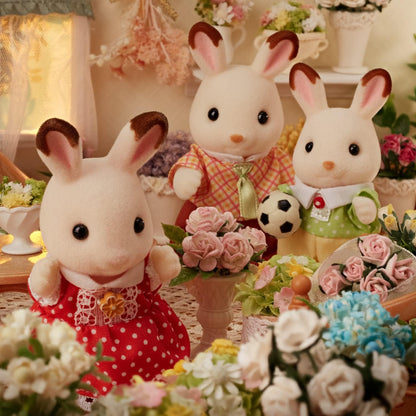 Calico Critters: Chocolate Rabbit Family