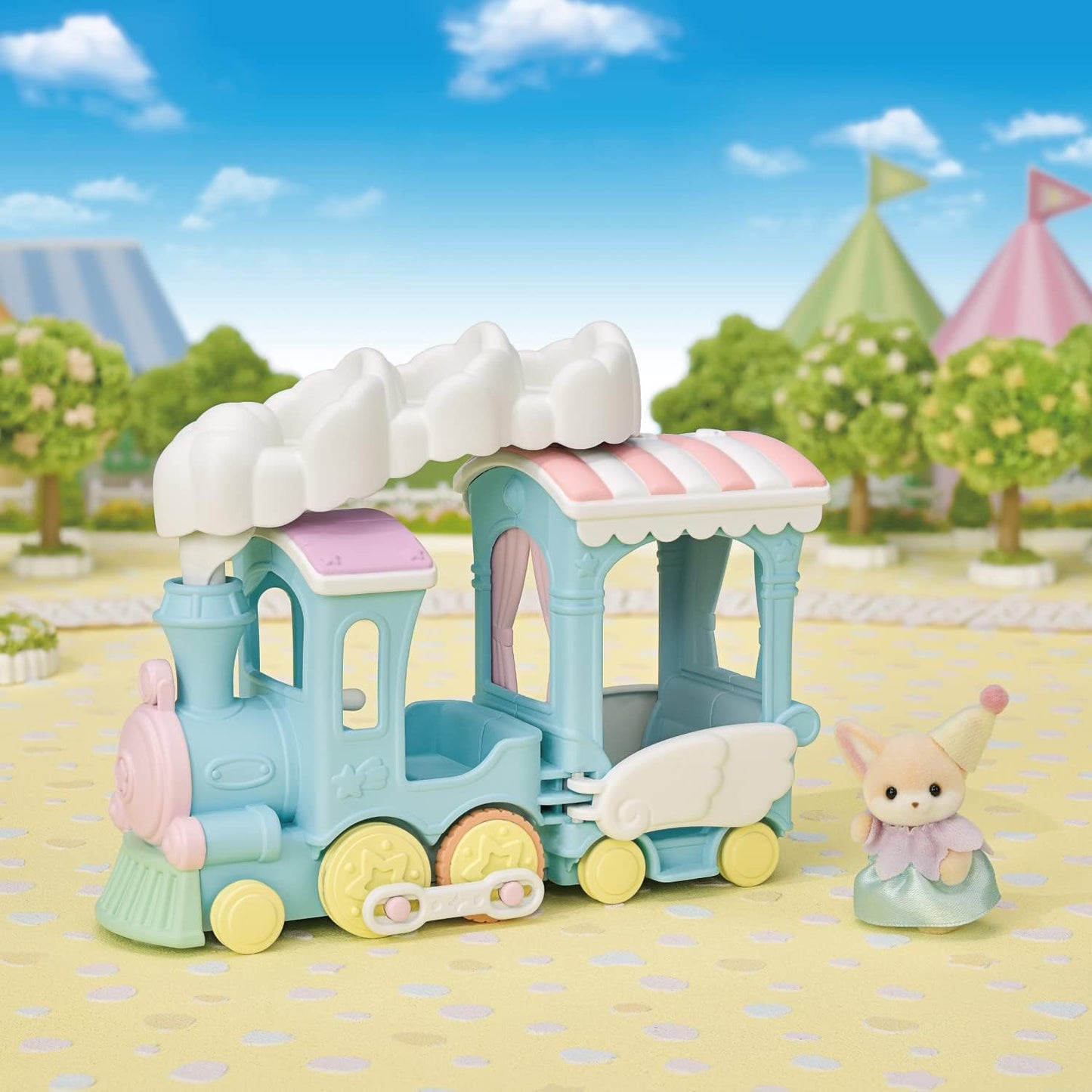 Calico Critters: Floating Cloud Rainbow Train Playset