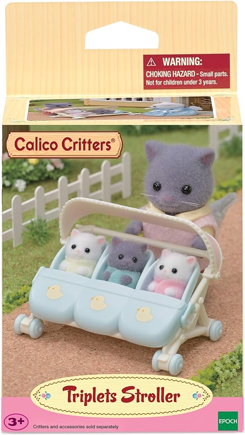 Calico Critters: Baby Triplets Stroller Set