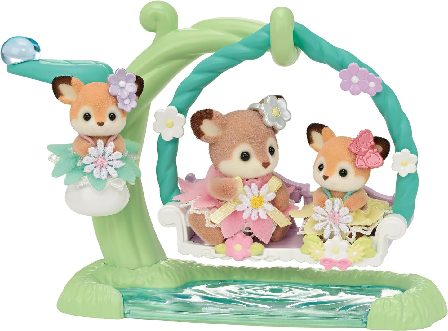 Calico Critters: Waterside Swing Set (New Deer Siblings)