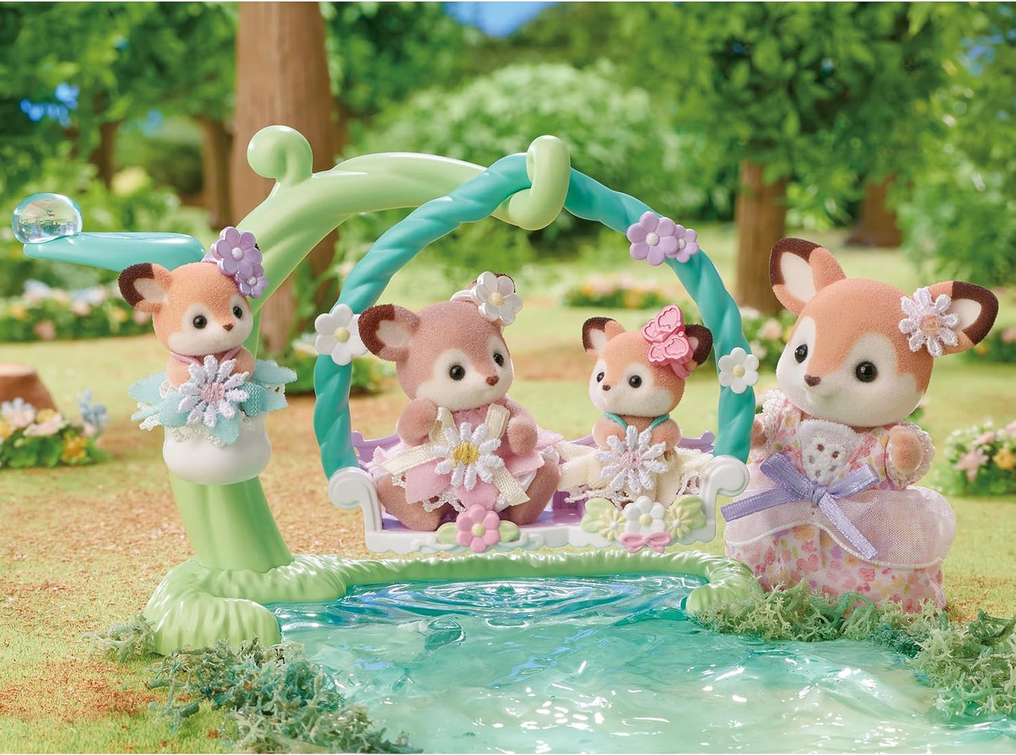 Calico Critters: Waterside Swing Set (New Deer Siblings)