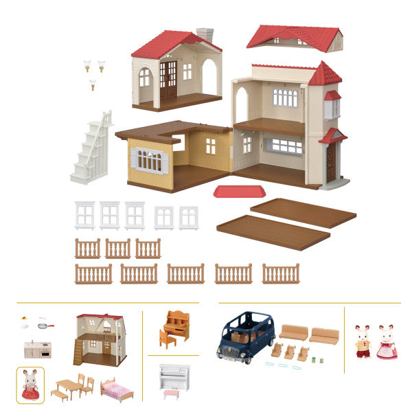 Calico Critters: Red Roof Grand Mansion