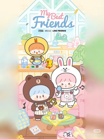 zZoton x Line Friends- My Best Friends Plush Keychain Blind Box