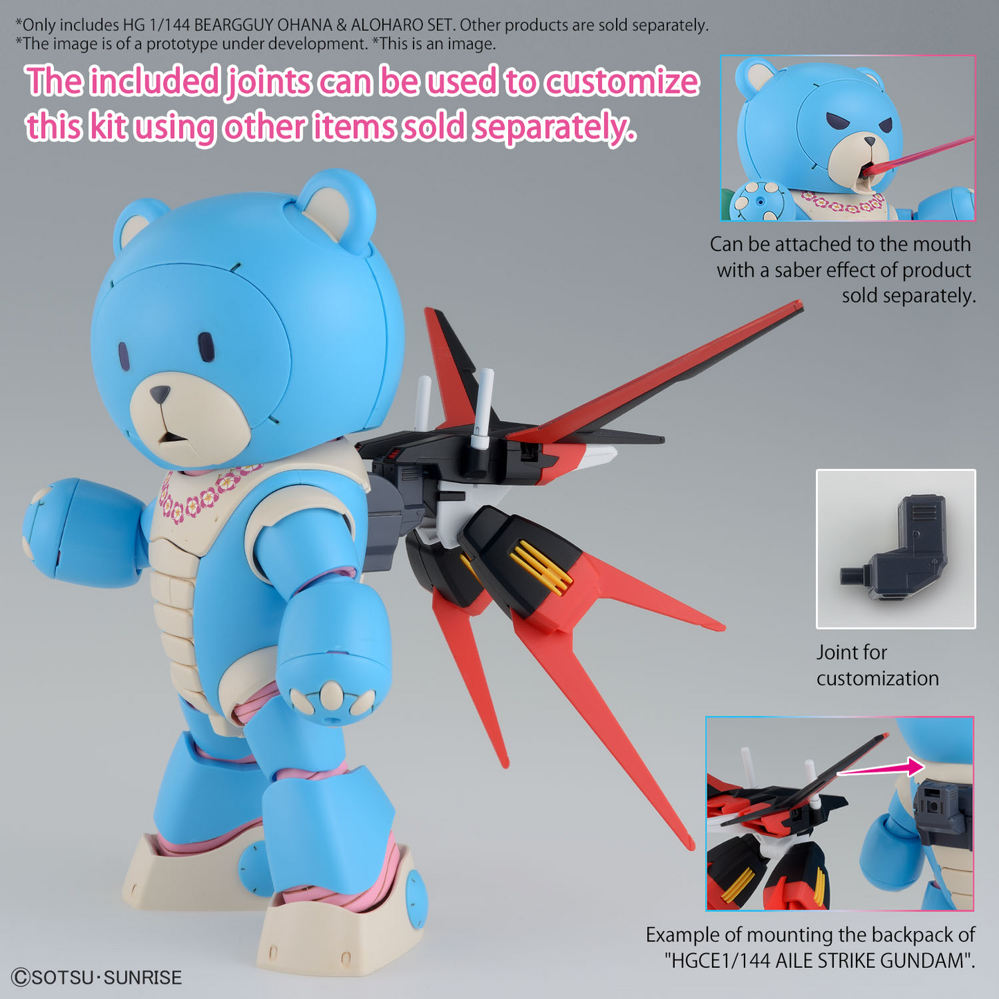 HG 1/144 BEARGGUY OHANA & ALOHARO SET (Backorder)