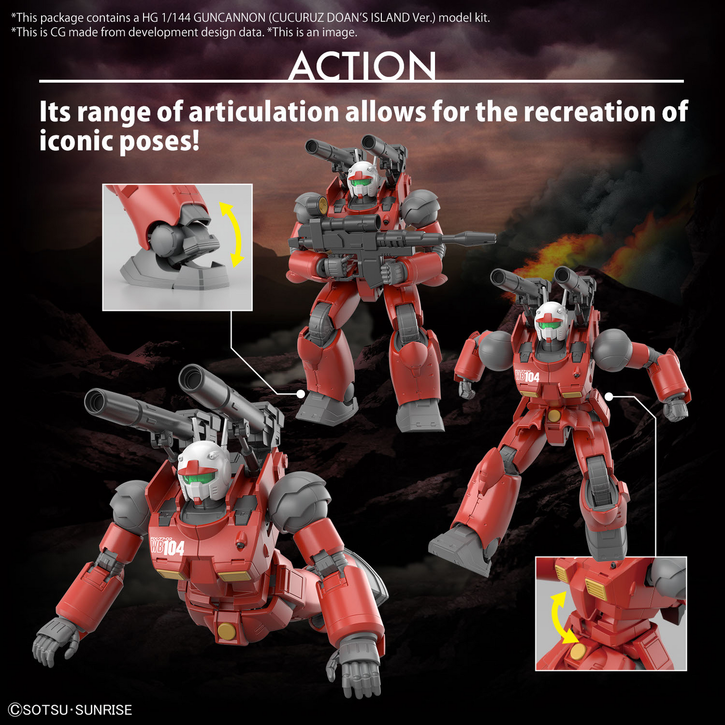 HG 1/144 GUNCANNON (CUCURUZ DOAN’S ISLAND Ver.) (Backorder)