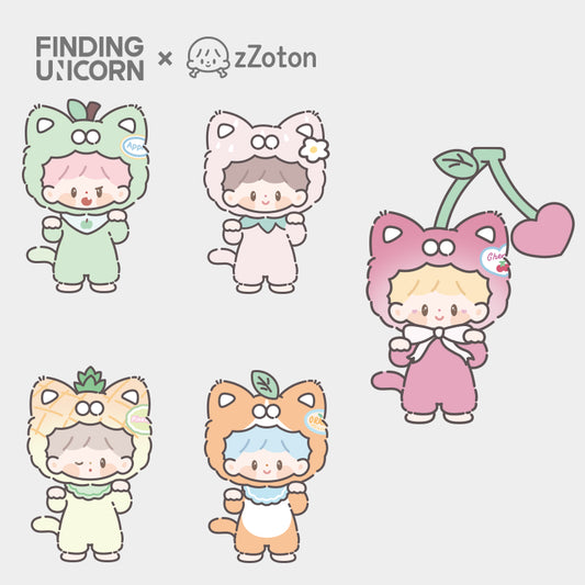 zZoton- My Little Cat Plush- Fruit Party Series