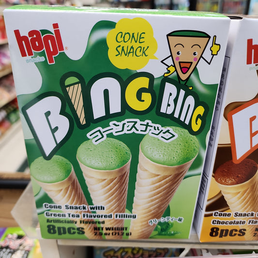 Hapi Bing Bing Cone Snack (Green Tea)