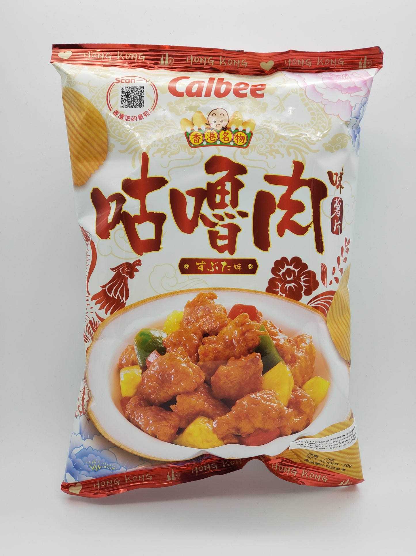 Calbee Sweet and Sour Pork Flavoured Chips